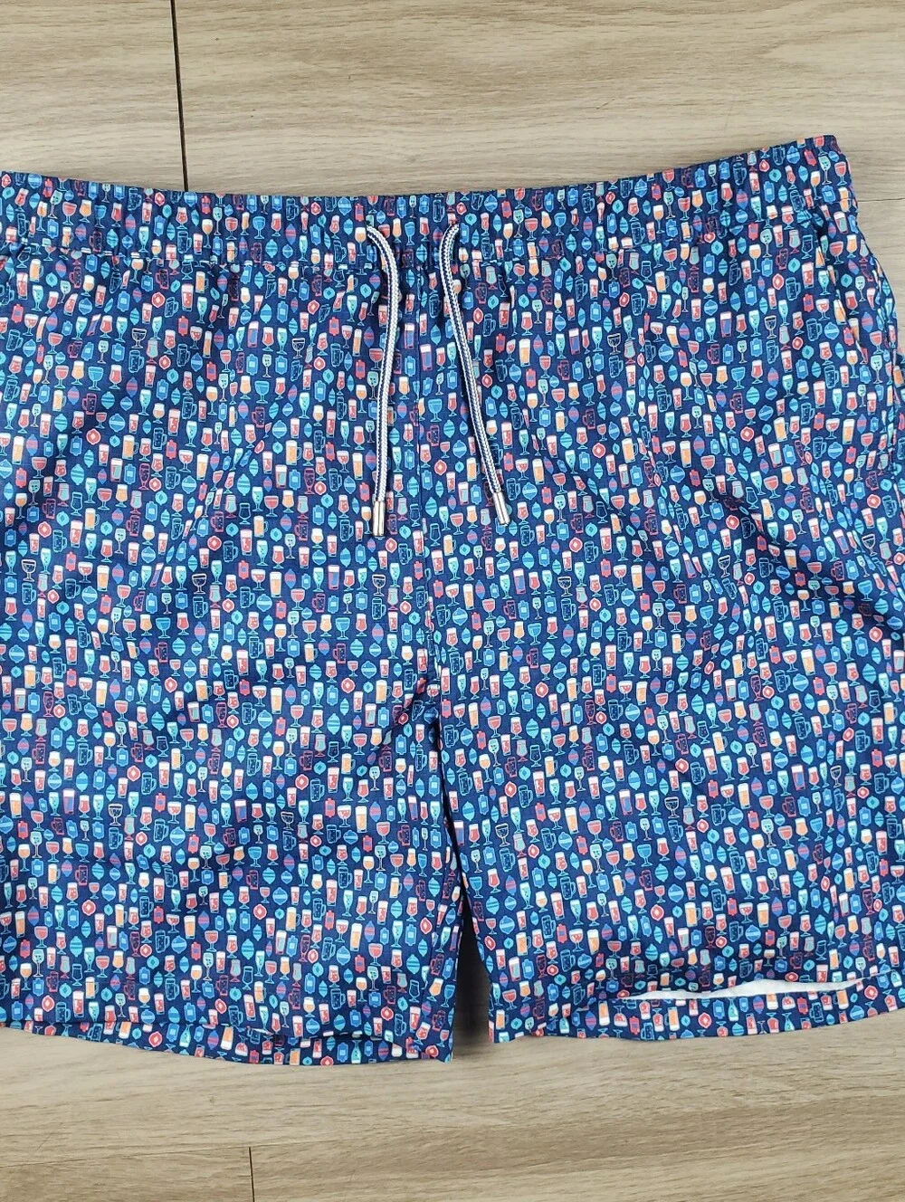 Peter Millar Seaside Collection Swim Trunks XL Cocktail